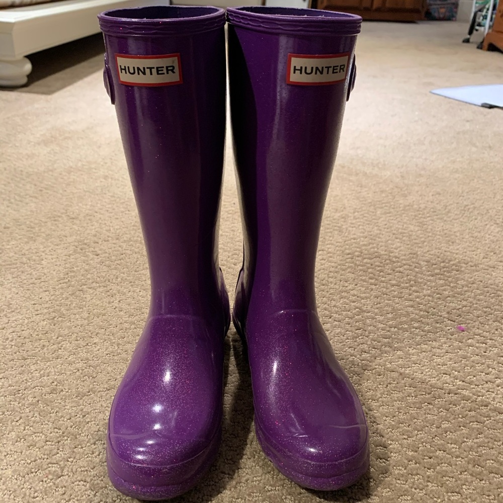 Girls purple rain boots